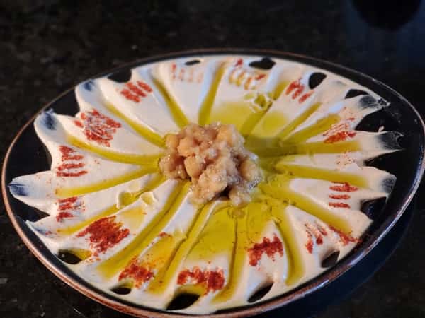 Hummus: (Optional: add bread)
