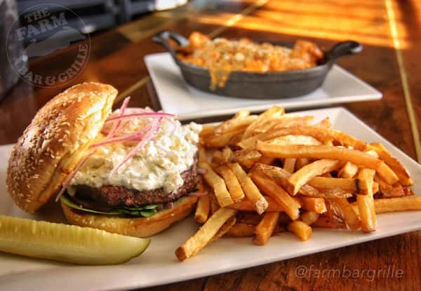 blue cheese burger