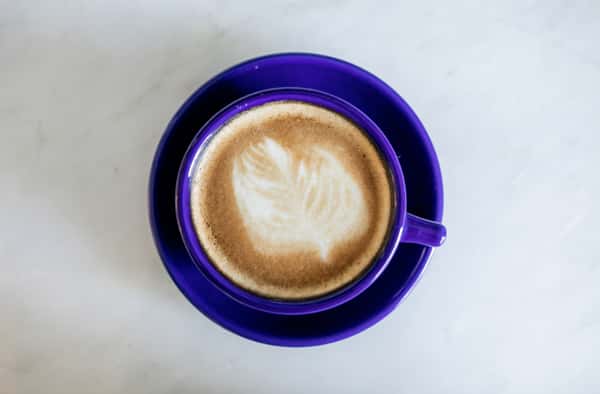 Coffee with latte art