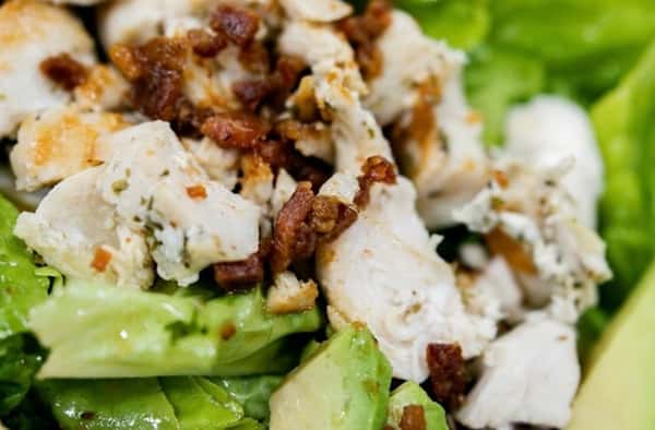 Salad dish with chicken