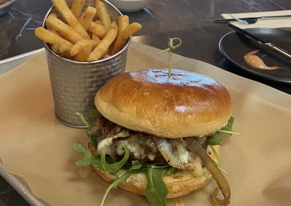 Bourbon Glazed Burger