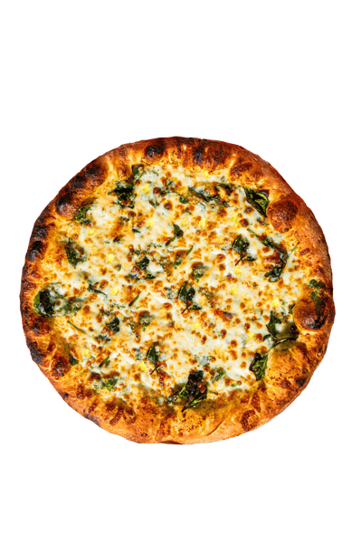 Spinach, Egg & Mozzarella Pizza