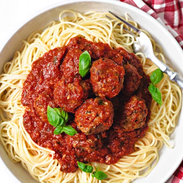 Spaghetti & Meatballs w/Cheese