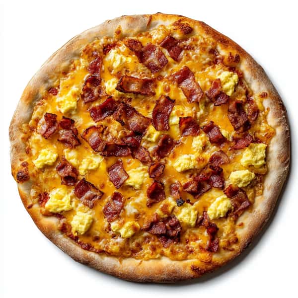 Bacon, Egg & Cheddar Pizza