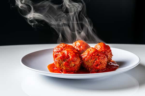Keto-Friendly 6 Meatballs & Cheese