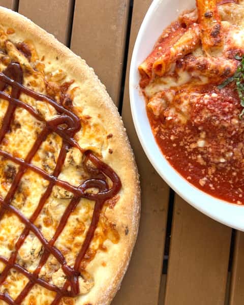 Pizza and Ziti