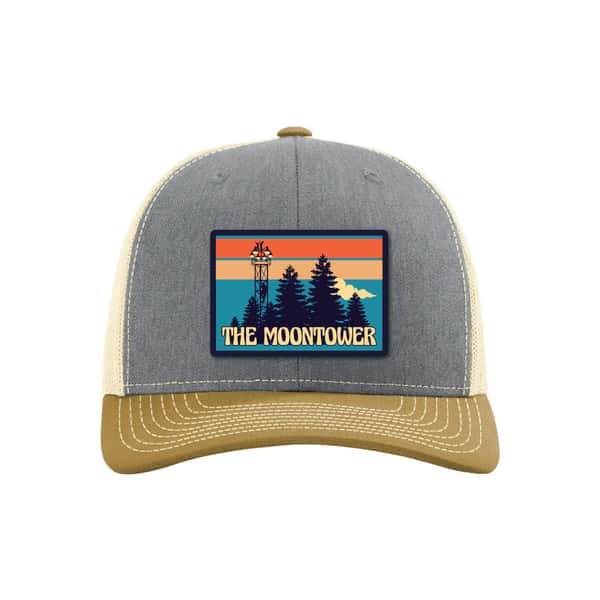 The Moontower logo on a trucker hat for sale