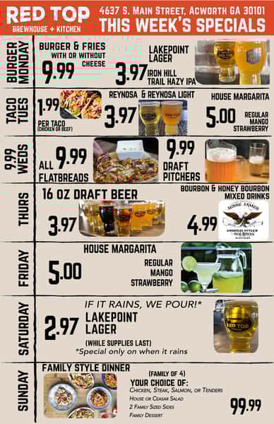 Weekly Specials