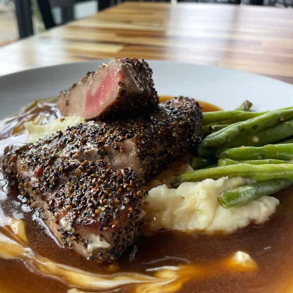 Seared Yellowfin Tuna Au Poivre