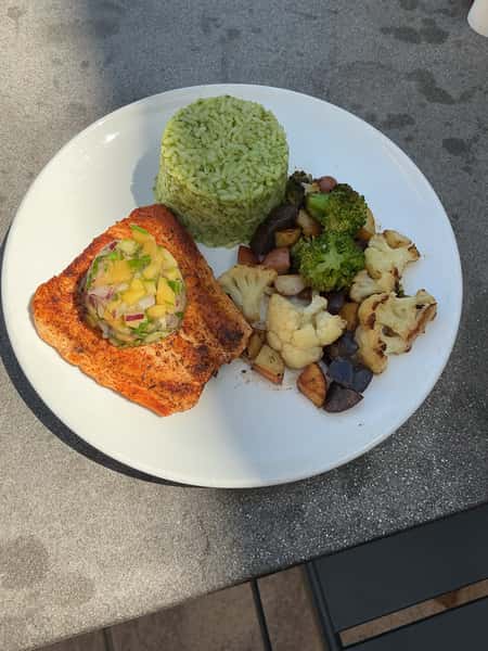 Blackened Salmon Plate