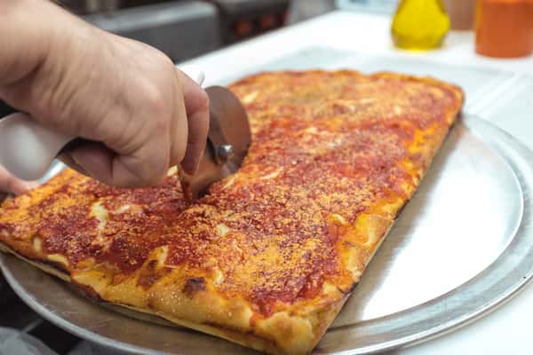 Upside Down Siciliano ( VOTED BEST PIZZA IN QUEENS )