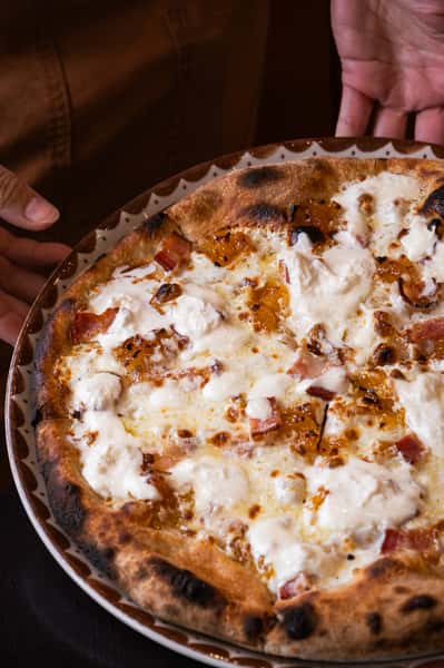 Bacon & Apricot Pizza