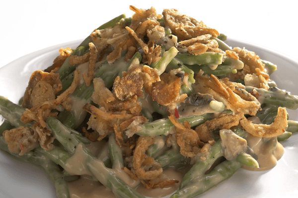 Green Bean Casserole with Crispy Onion Topping