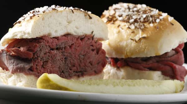 Our Famous Beef on Weck