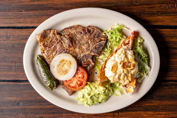 t-bone & lobster