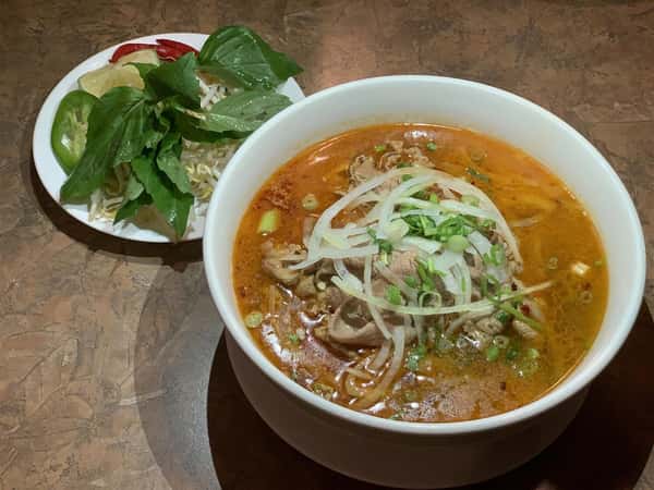 (33A) Satay Chicken Rice Noodle Soup OR Beef