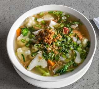 (20) Shrimp & Crabstick & Pork Rice Noodle Soup