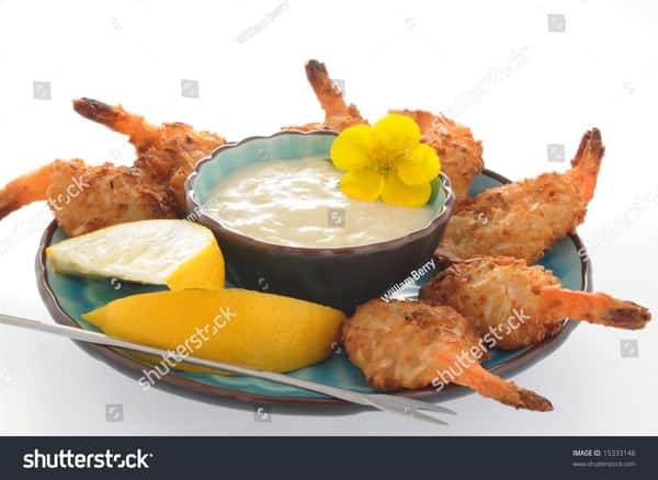 (10) Deep Fried Coconut Shrimp (8 pcs)