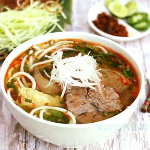 (97) Bun Bo Hue "Hue" Style Noodle Soup