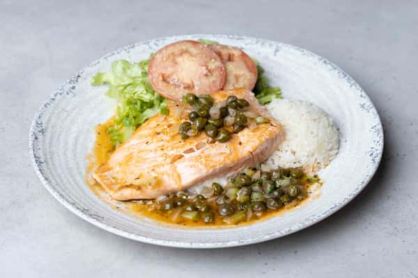 Grilled Caper Salmon