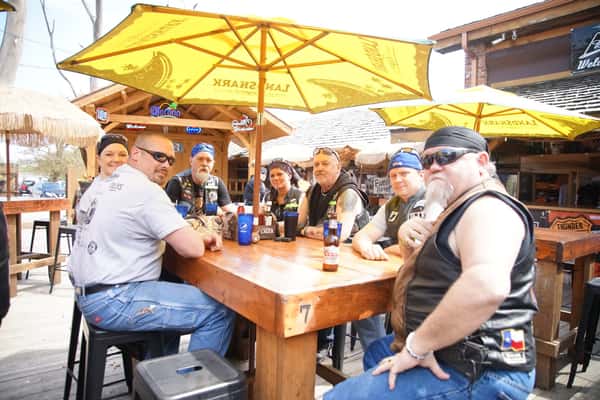 customers at table.