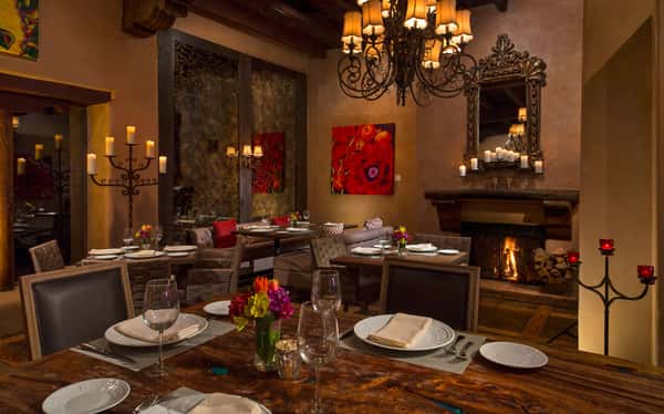 Interior dining at Julia