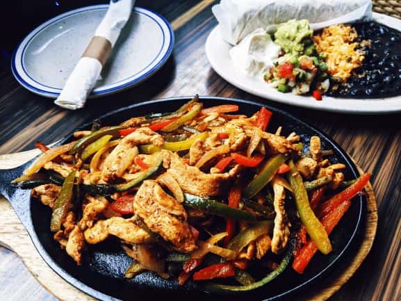 chicken fajitas