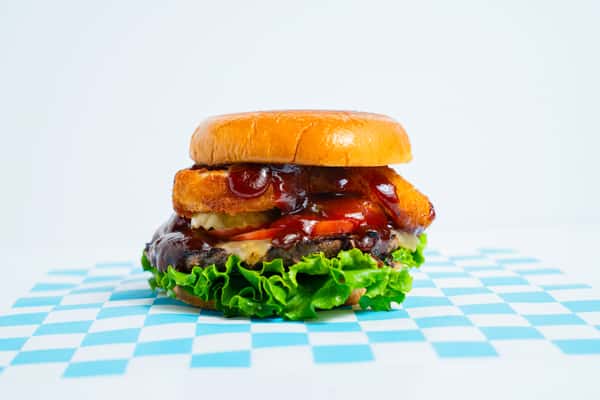 backyard bbq burger