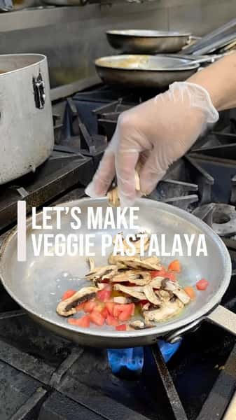 🚨 NEW AT THE BISTREAUX 🚨
What happens when jambalaya meets pasta… and the veggies decide to join the party? 🔥🌿

Meet our NEW Veggie PastaLaya — penne pasta tossed with kale, mushrooms, potatoes, corn, garbanzos and tomatoes, seasoned with bold Bayou spices and finished in a rich, creamy Cajun cream sauce. 🤤

It’s creamy. It’s Cajun. It’s loaded with flavor. And yes… it’s all about the veggies.
Think jambalaya’s delicious cousin who showed up creamy, saucy and ready to steal the show. 😮‍💨🍝

👨🏾‍🍳 Watch Chef bring it all together… then come taste it for yourself.

📍Available at Louisiana Bistreaux
Who said veggies had to be boring?
•
•
#LouisianaBistreaux #VeggiePastaLaya #CajunFood