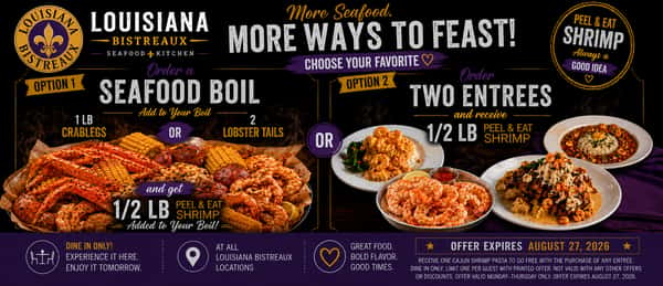 free peel and eat shrimp offer
