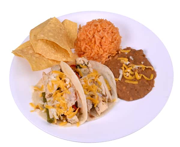 Fajita chicken tacos