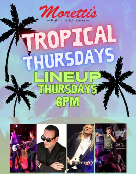 live bands in the garden at Moretti's in Edison Park