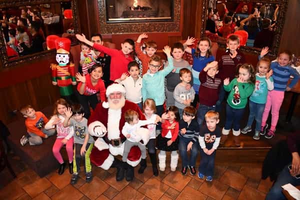 santa and the kids