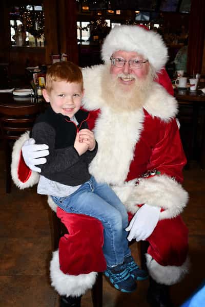 santa and the kids