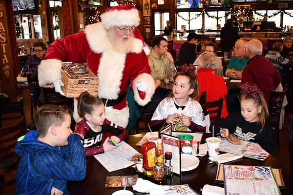 santa and the kids