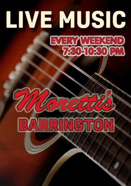 Live Music Weekends at Moretti's in Barrington