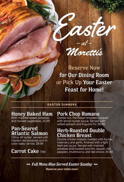 Easter Dinner Menu