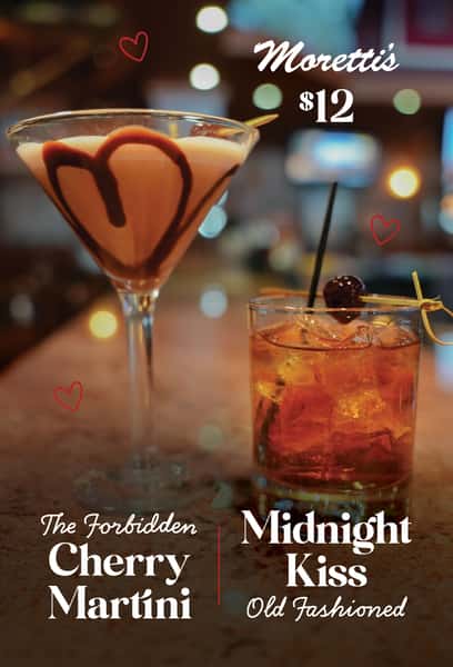 Morettis Valentines Cocktails