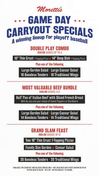 Cubs Playoffs Game Day Deals