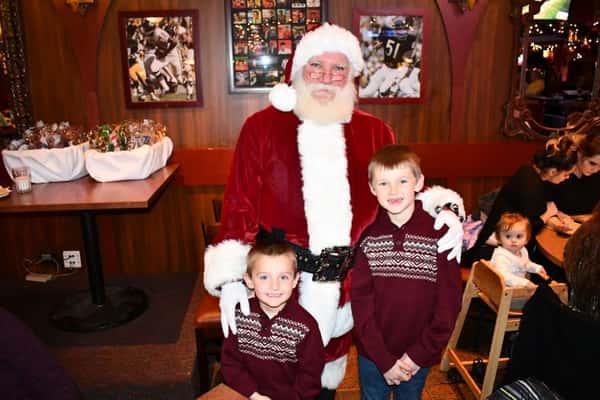 santa and the kids