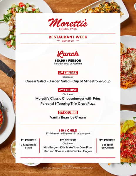 EP Restaurant Week - Lunch Menu