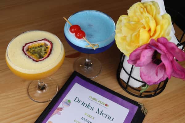 menu and drinks