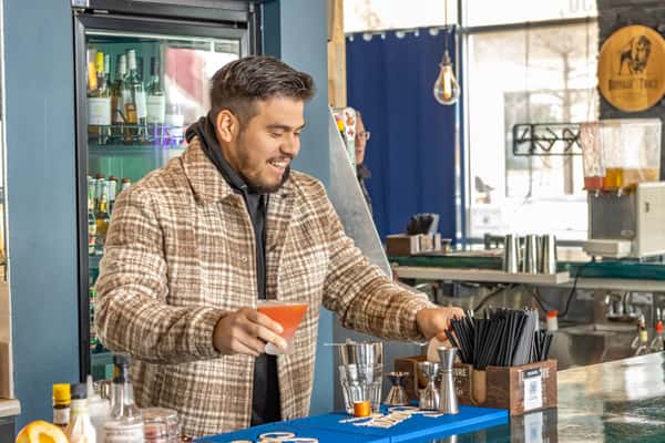 bartender preparing drink