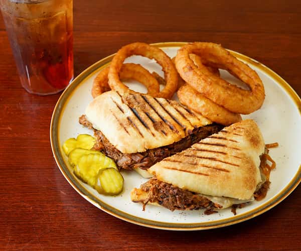 Pot Roast Panini on sourdough