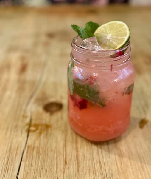 Strawberry Rhubarb Mojito
