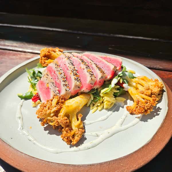 Seared Tuna and Orzo
