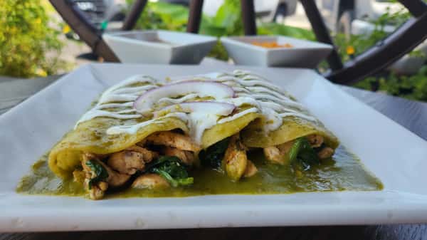 Spinach Chicken Enchiladas