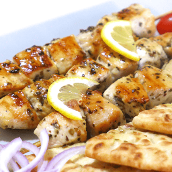Grilled Pita BBQ Chicken Kebab