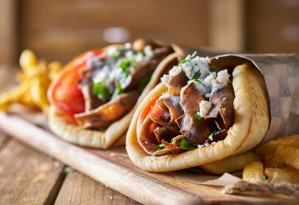 Gyro On Grilled Pita or Any Wrap