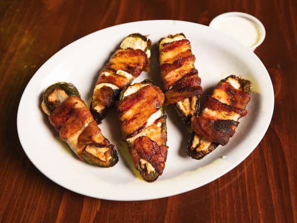Bacon Wrapped Stuffed Jalapeño Peppers